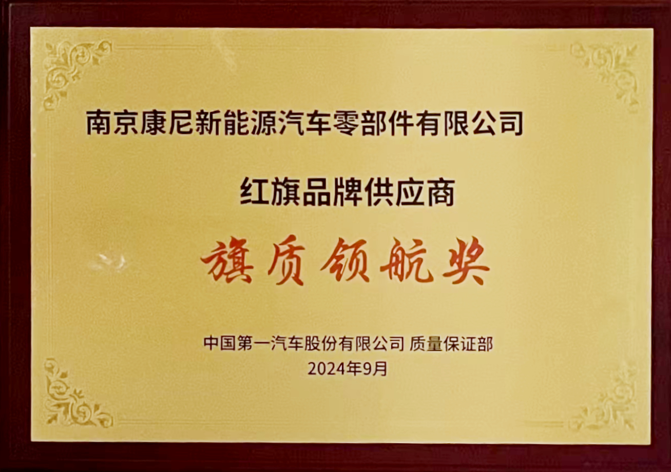 康尼新能源榮獲2024年度“旗質(zhì)領航獎”
